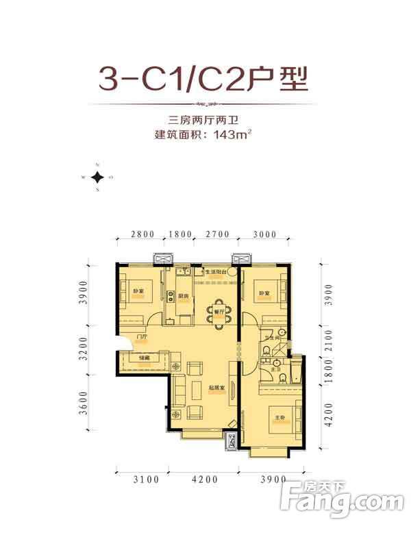 包頭裝修方案包頭藍(lán)澤·大金城143㎡