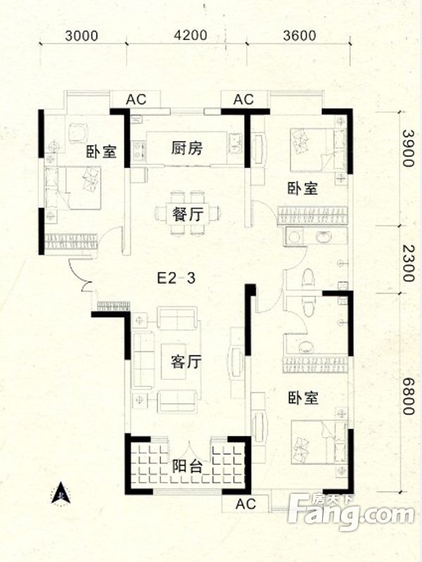 包頭裝修方案包頭濱海名都135.38㎡